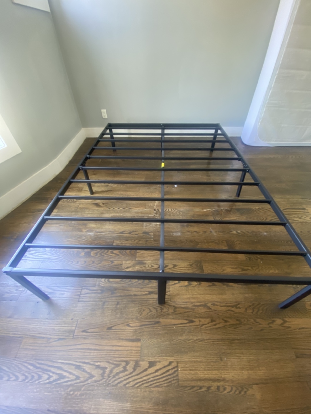 Zinus metal platform bed frame and mattress, full - photo 2