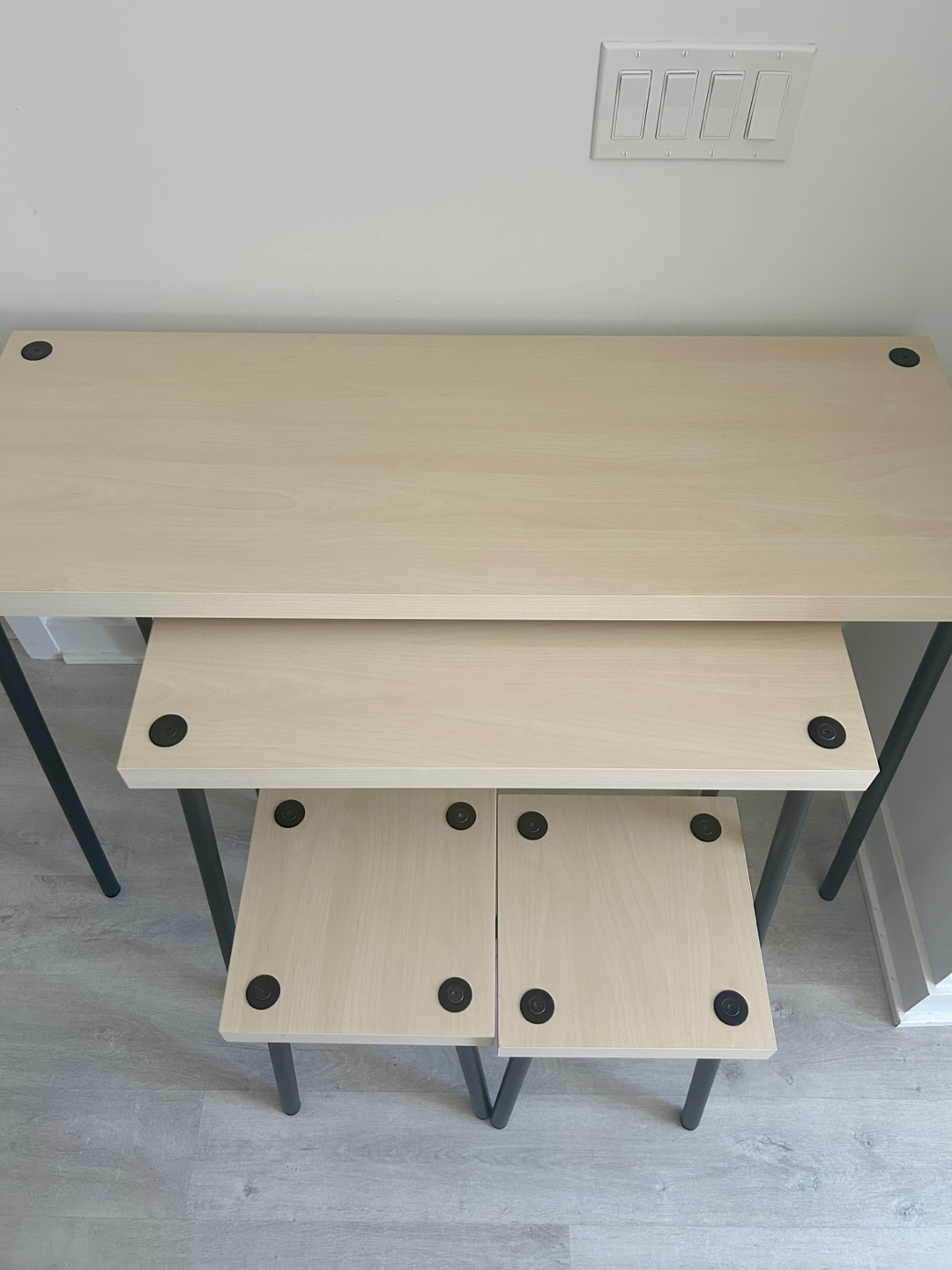 IKEA Nesting Tables with Stools