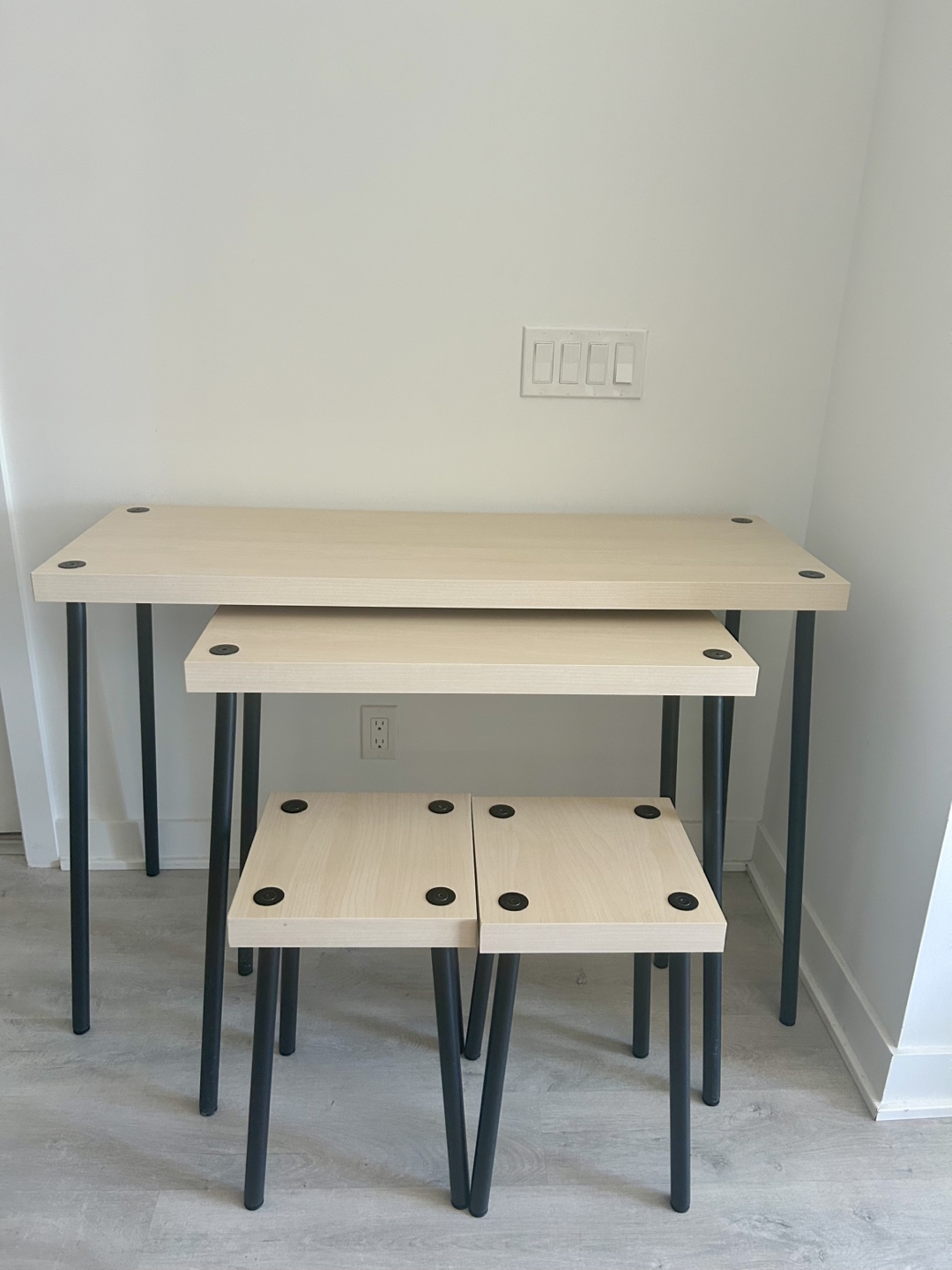 IKEA Nesting Tables with Stools - photo 2