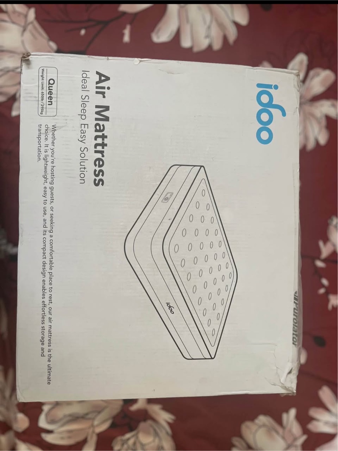 iDOO Queen Air Mattress with Built-in Pump