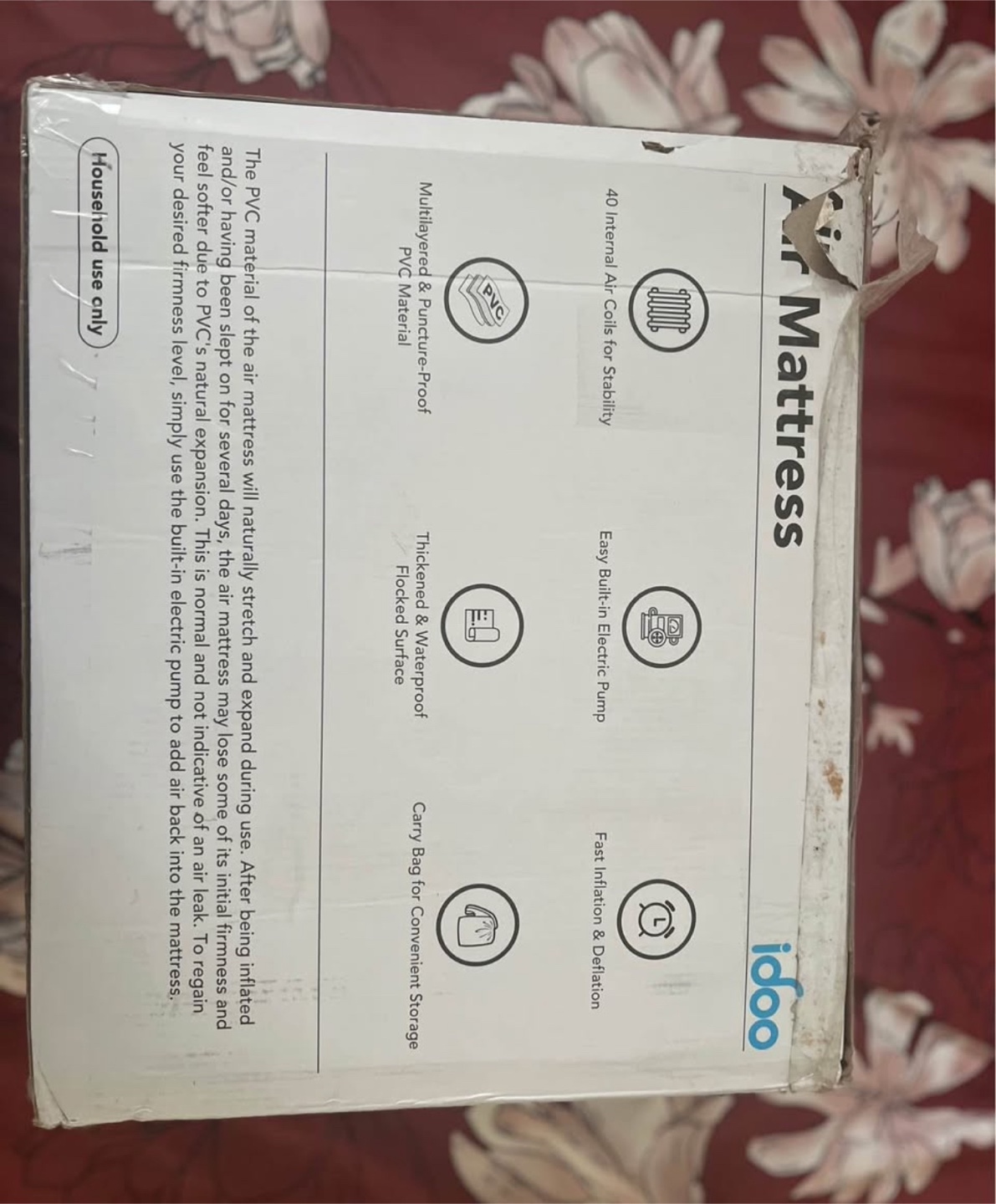 iDOO Queen Air Mattress with Built-in Pump - photo 2