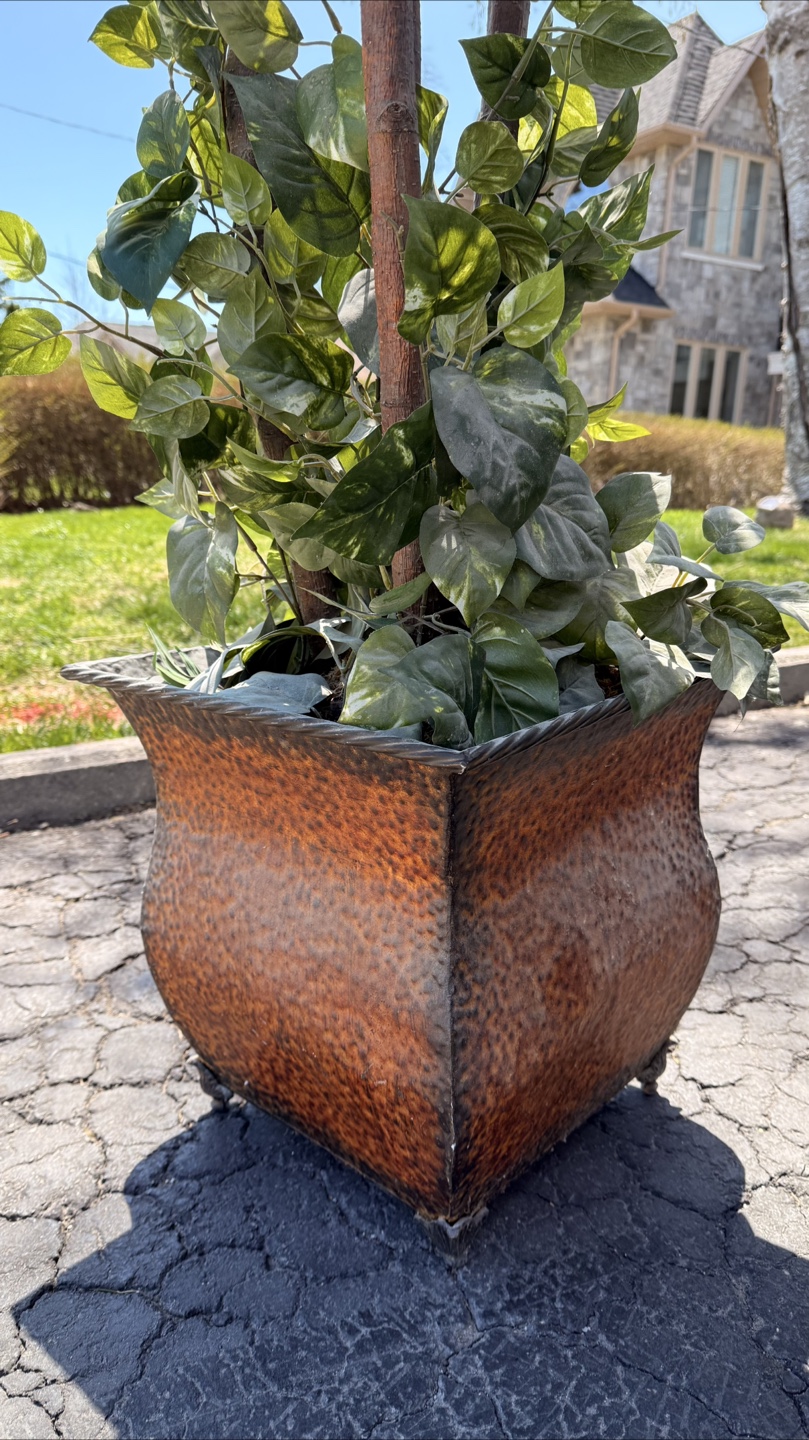 Large Artificial Ficus Tree in Decorative Planter - photo 3