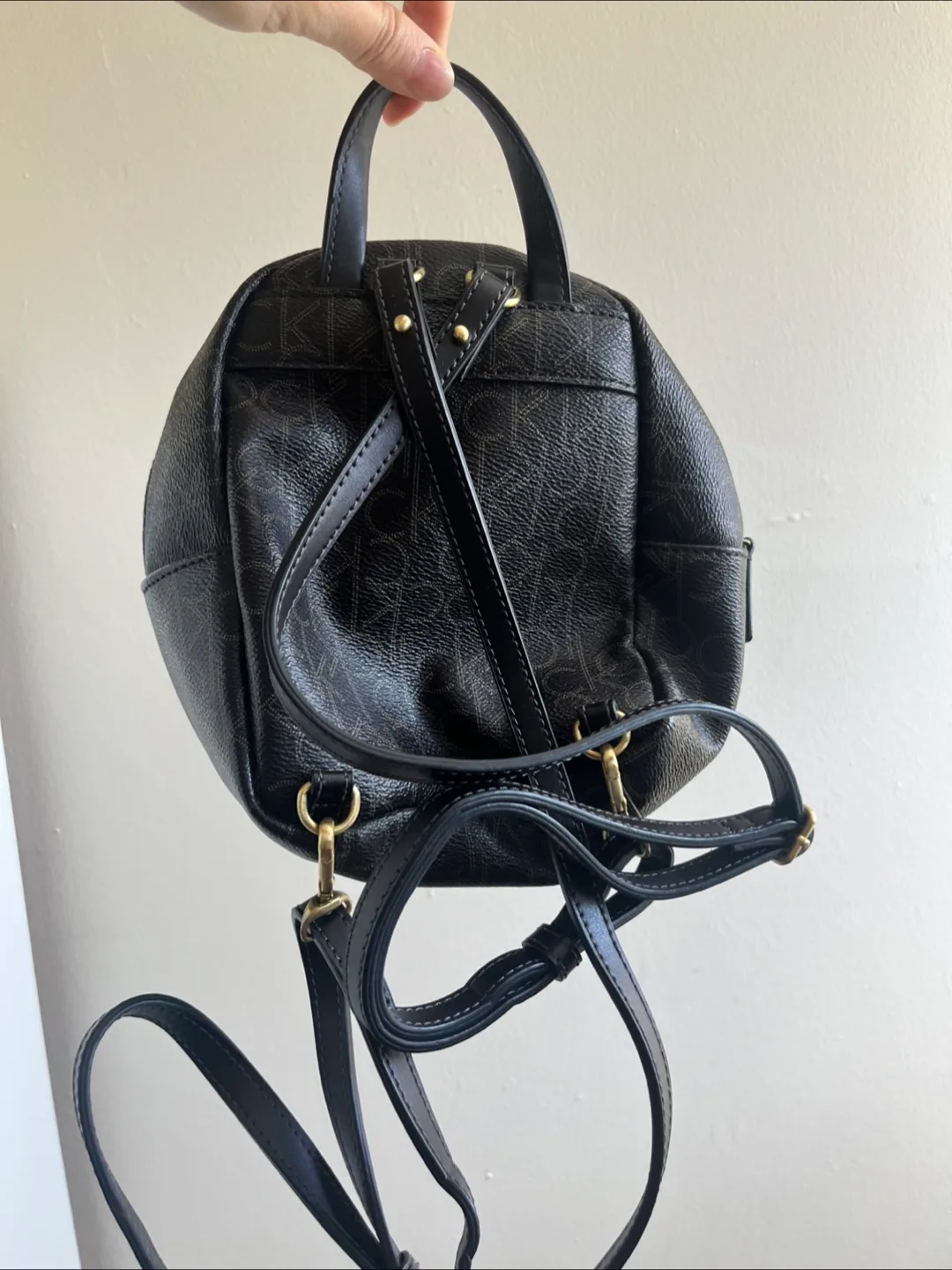 Calvin Klein Mini Backpack Brown Monogram image indicator(2)