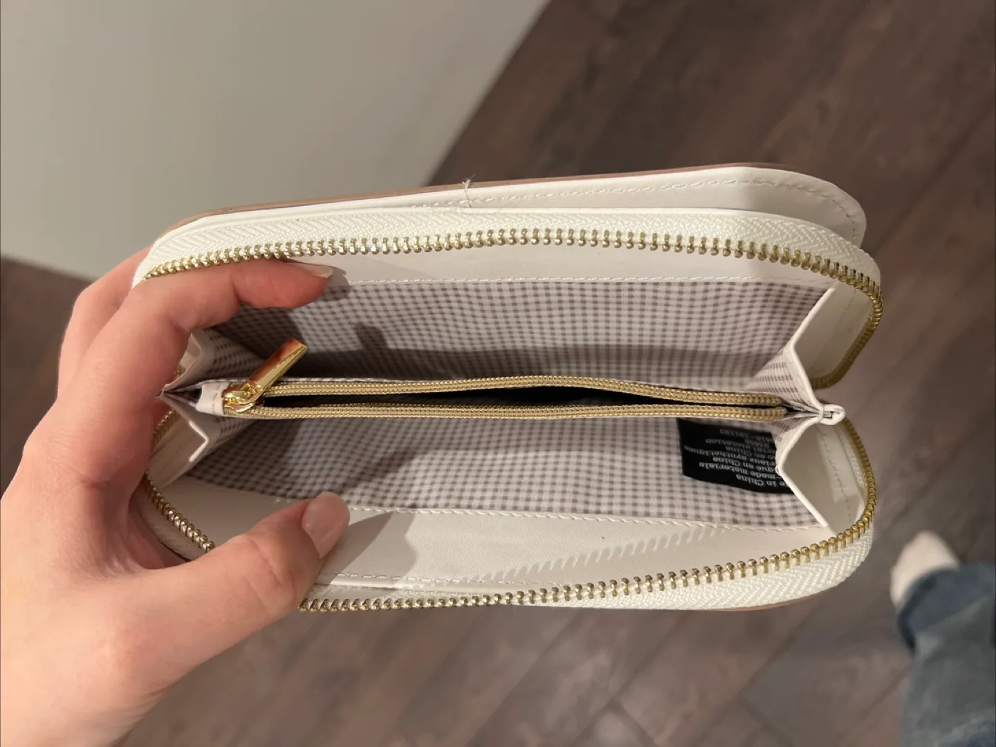 Nanette Lepore White Zip Around Wallet image indicator(3)