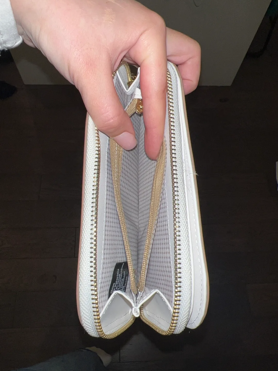 Nanette Lepore White Zip Around Wallet image indicator(4)