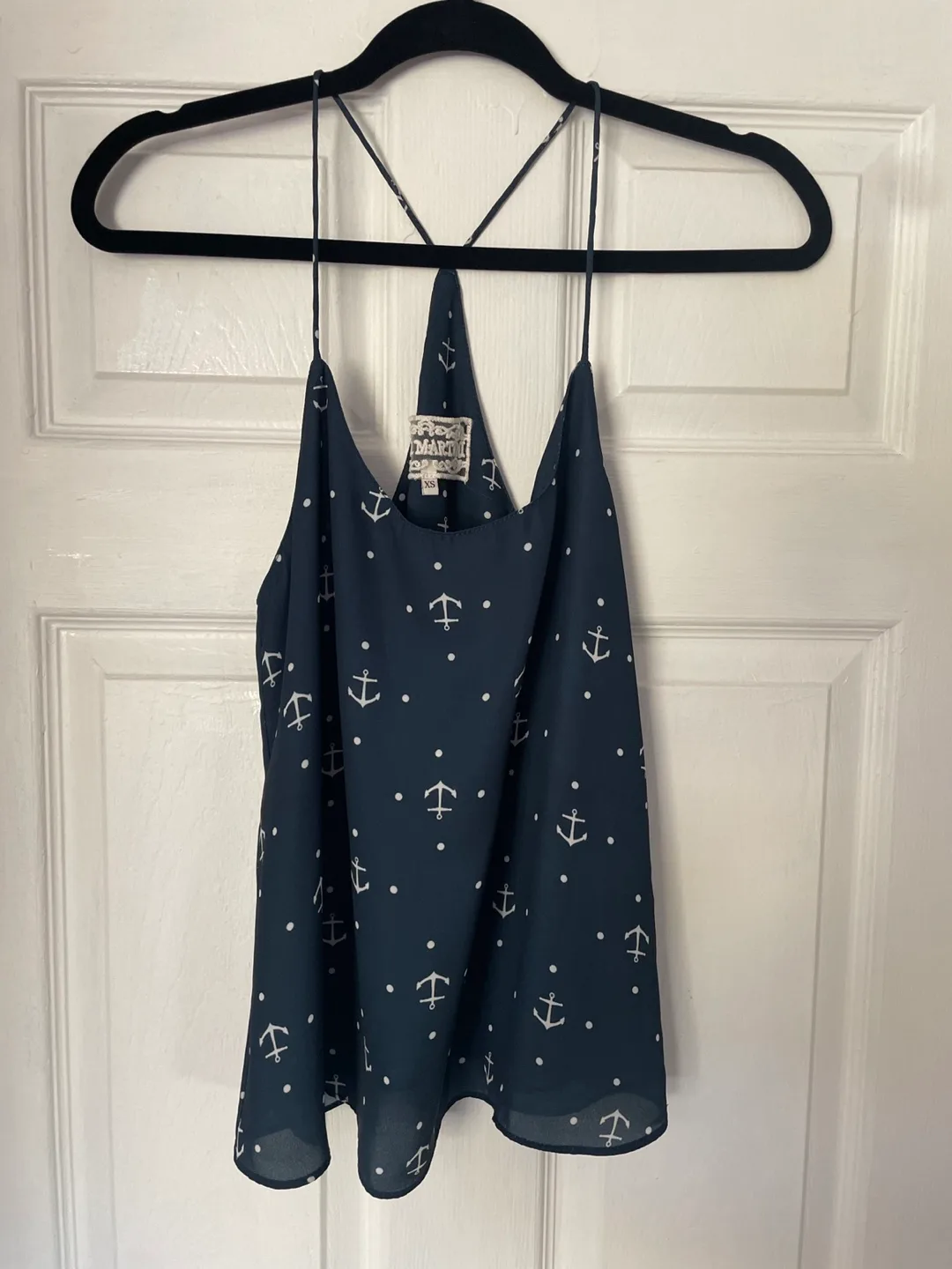 Pink Martini Anchor Print Cami, Size XS thumbnail