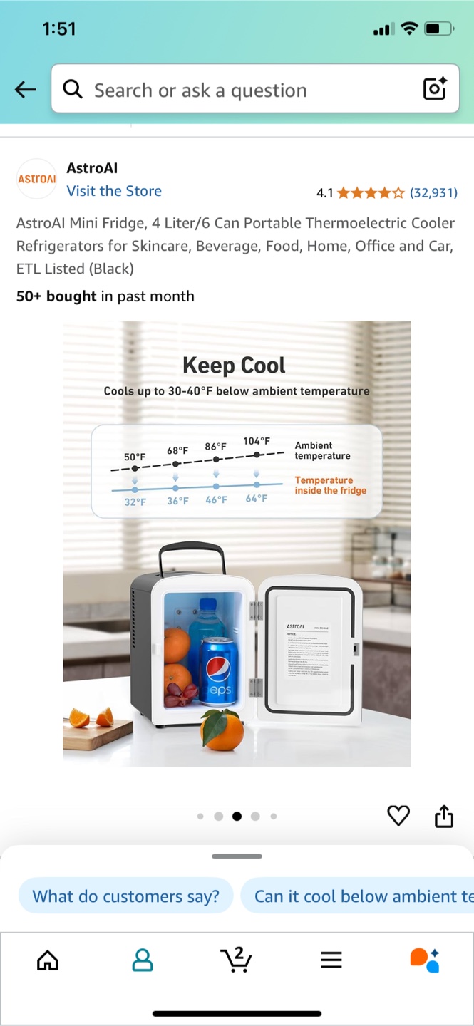 AstroAI Portable Cooler - Mini Fridge - photo 5