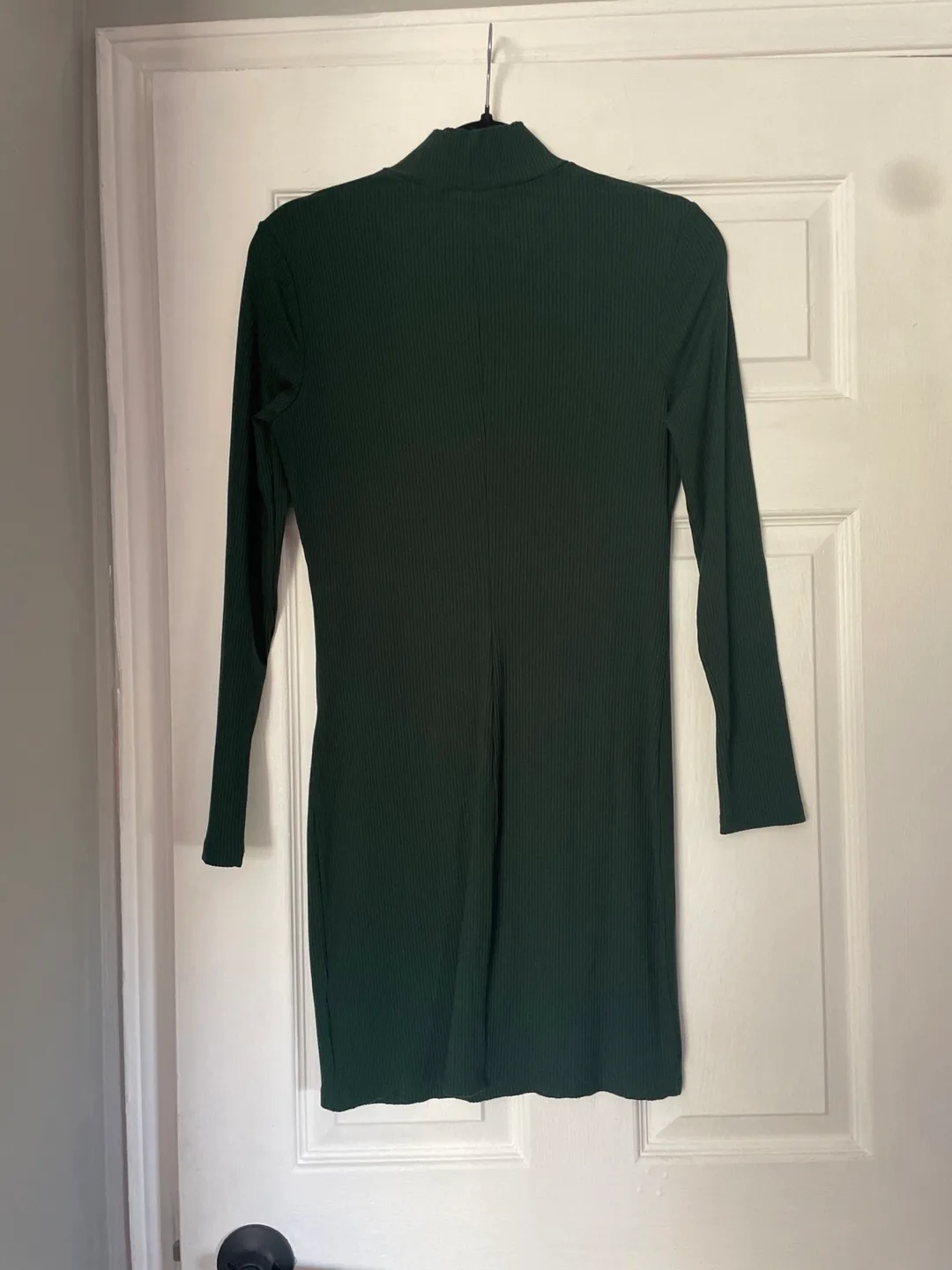 Dynamite Black and Emerald Ribbed Mini Dress-Size G/L image indicator(5)