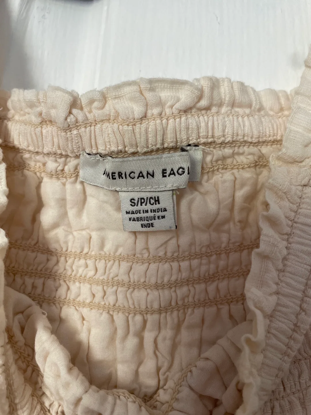 American Eagle Cream Mini Dress- Small image indicator(3)