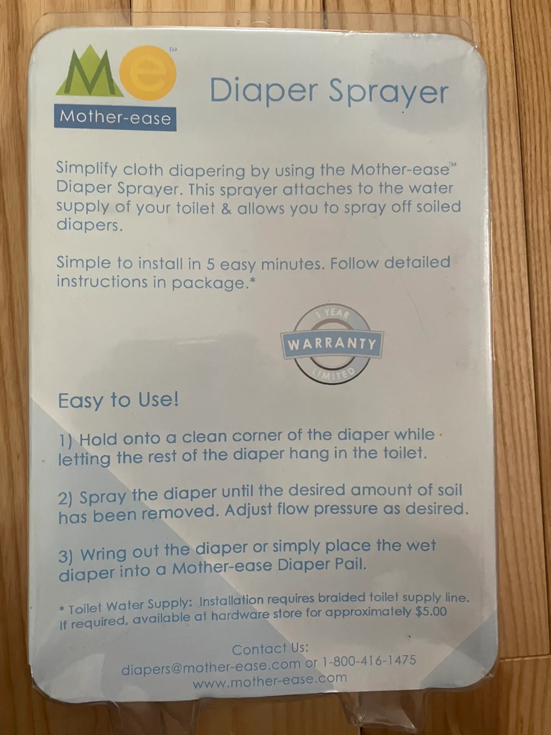 Mother-ease Diaper Sprayer - New in Package image indicator(2)