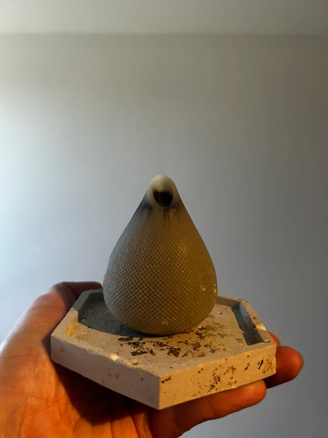 Hexagonal Concrete Candle Holder thumbnail