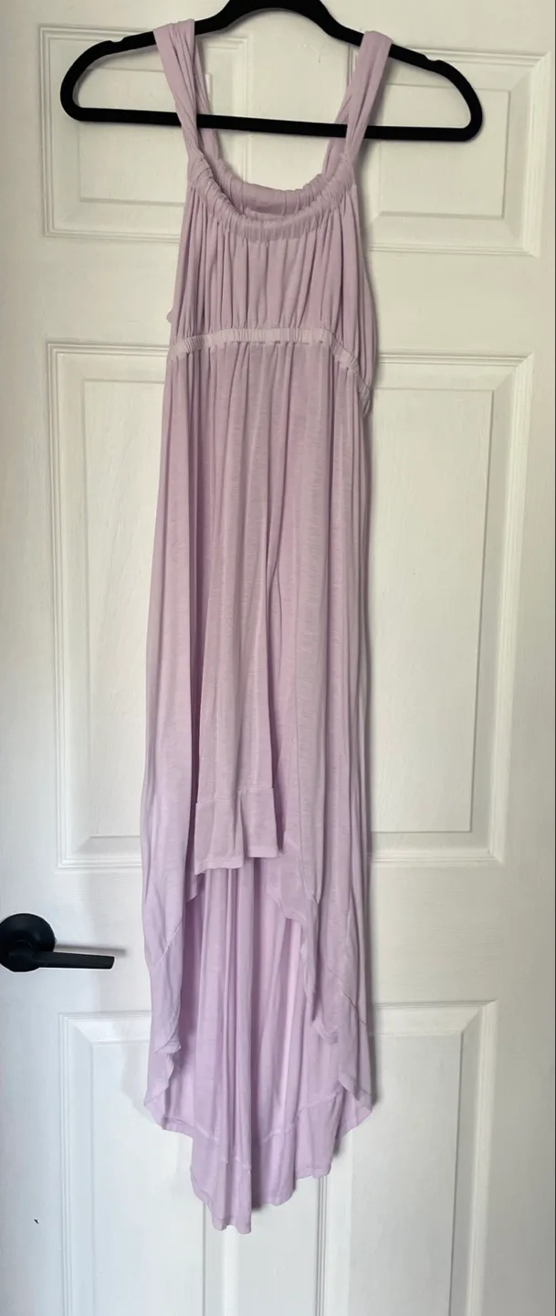 Lavender High-Low Tank Dress- Small thumbnail