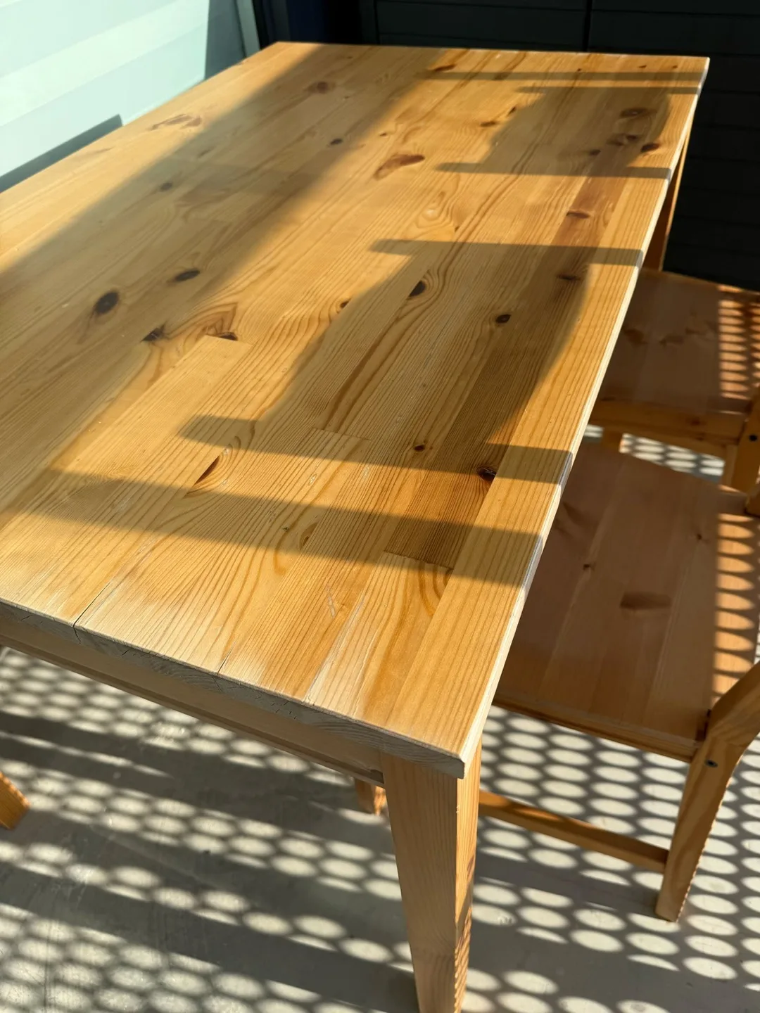 Wooden dining Table and Two Chairs Set image indicator(3)