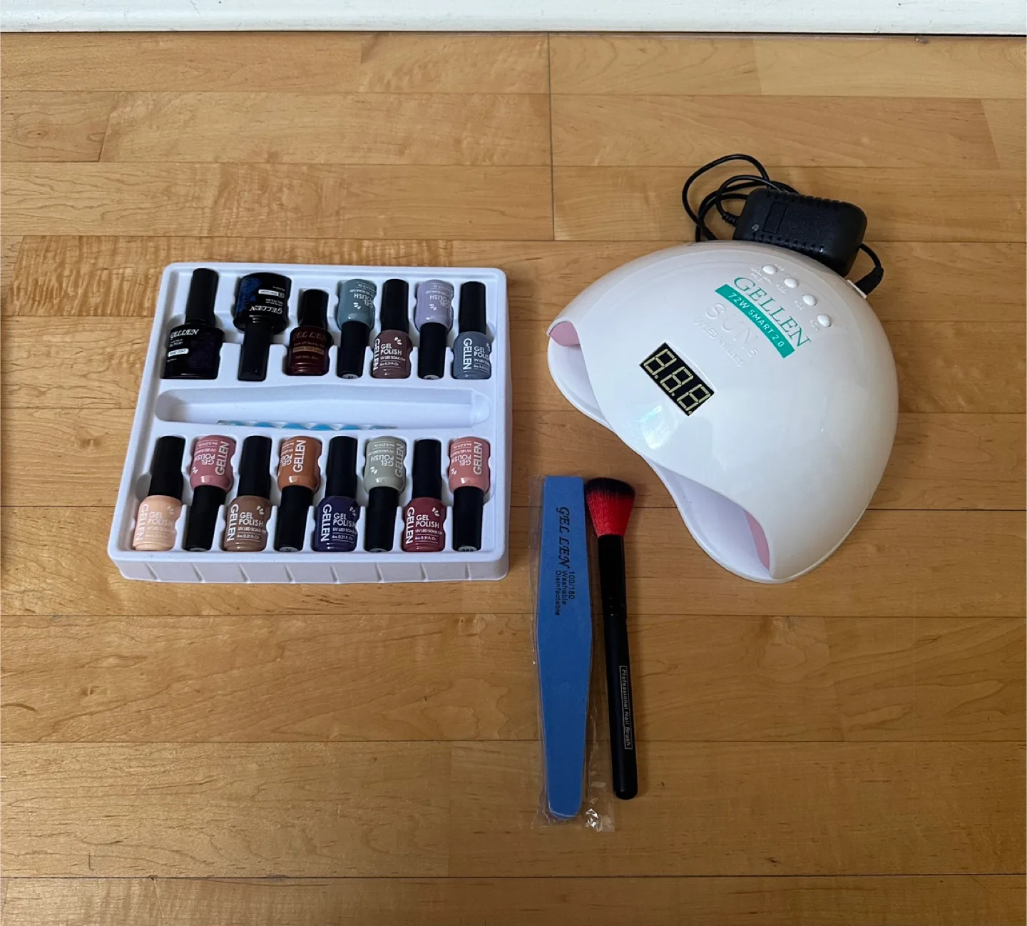 UV LED Nail Lamp & Gel Polish Kit thumbnail