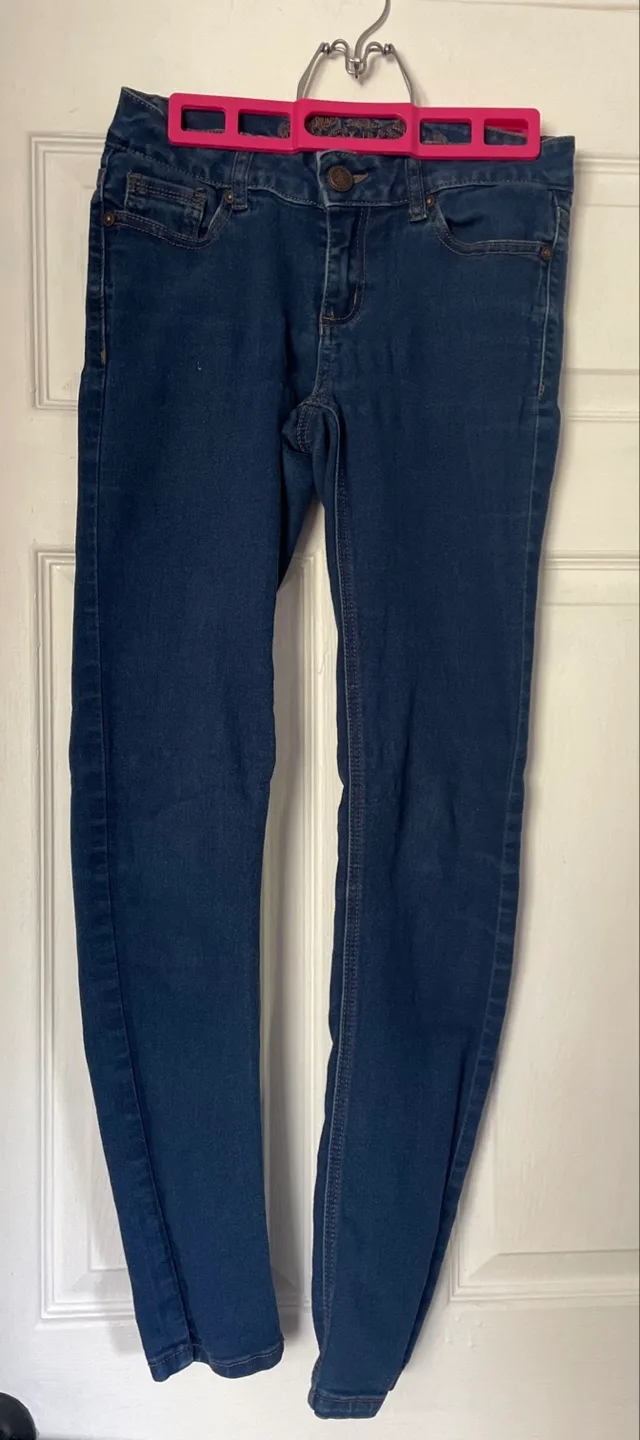 Blue Skinny Jeans- Size 27 thumbnail