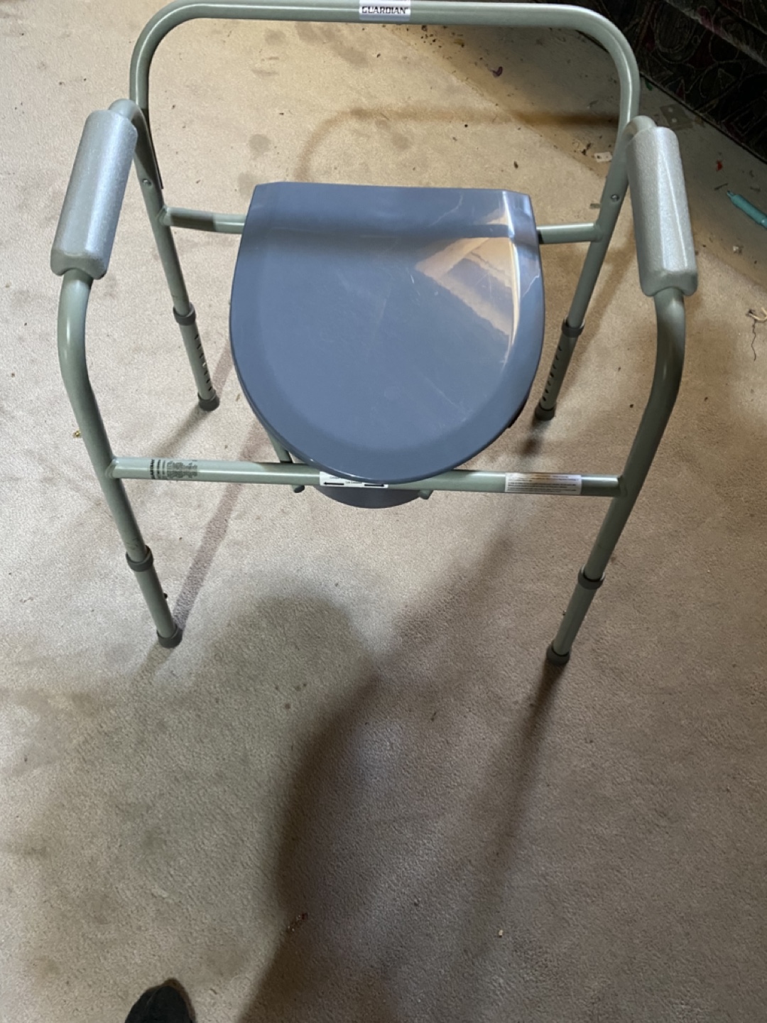 Guardian bedside commode