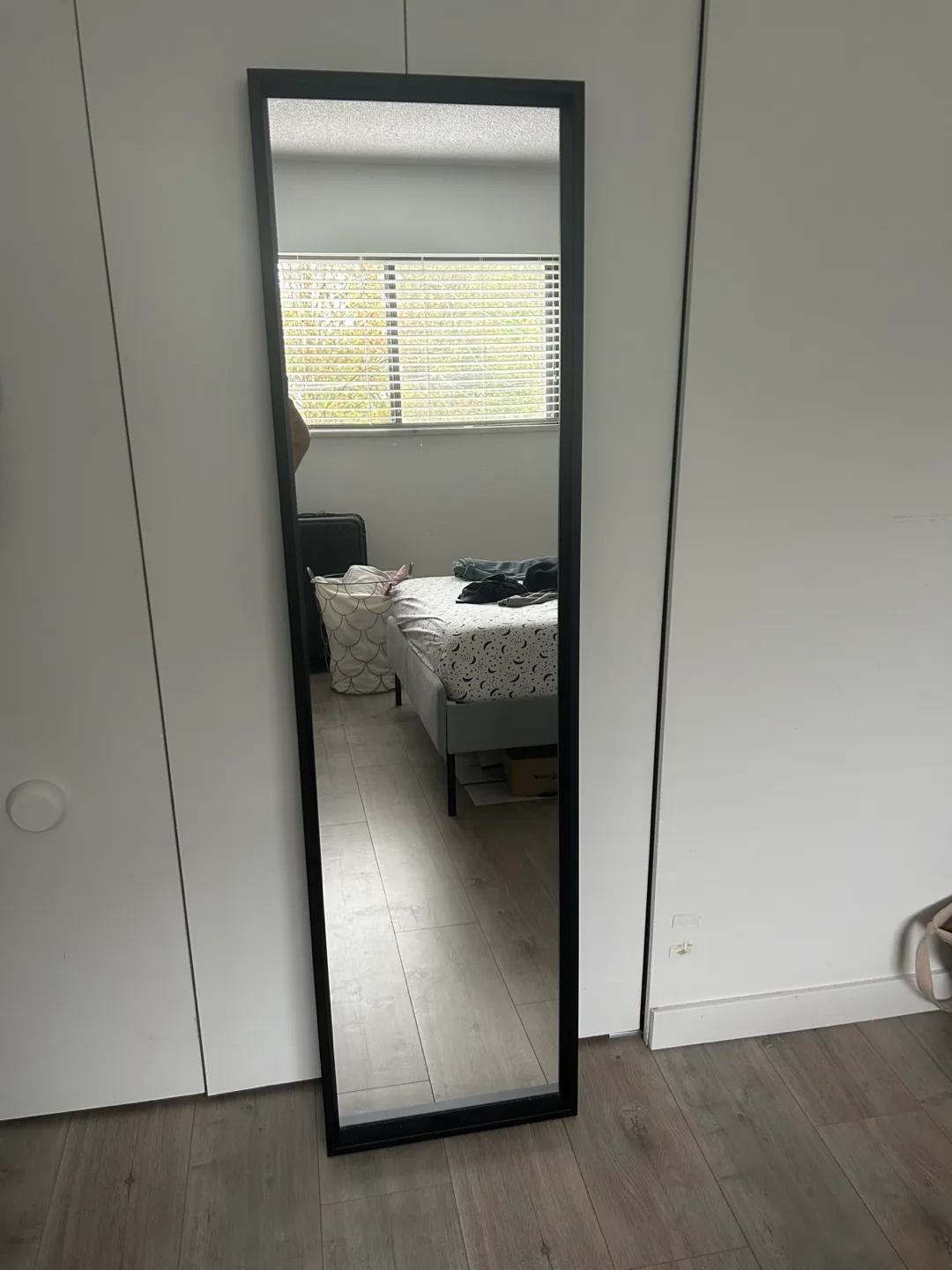 Full-Length Black Frame Mirror thumbnail
