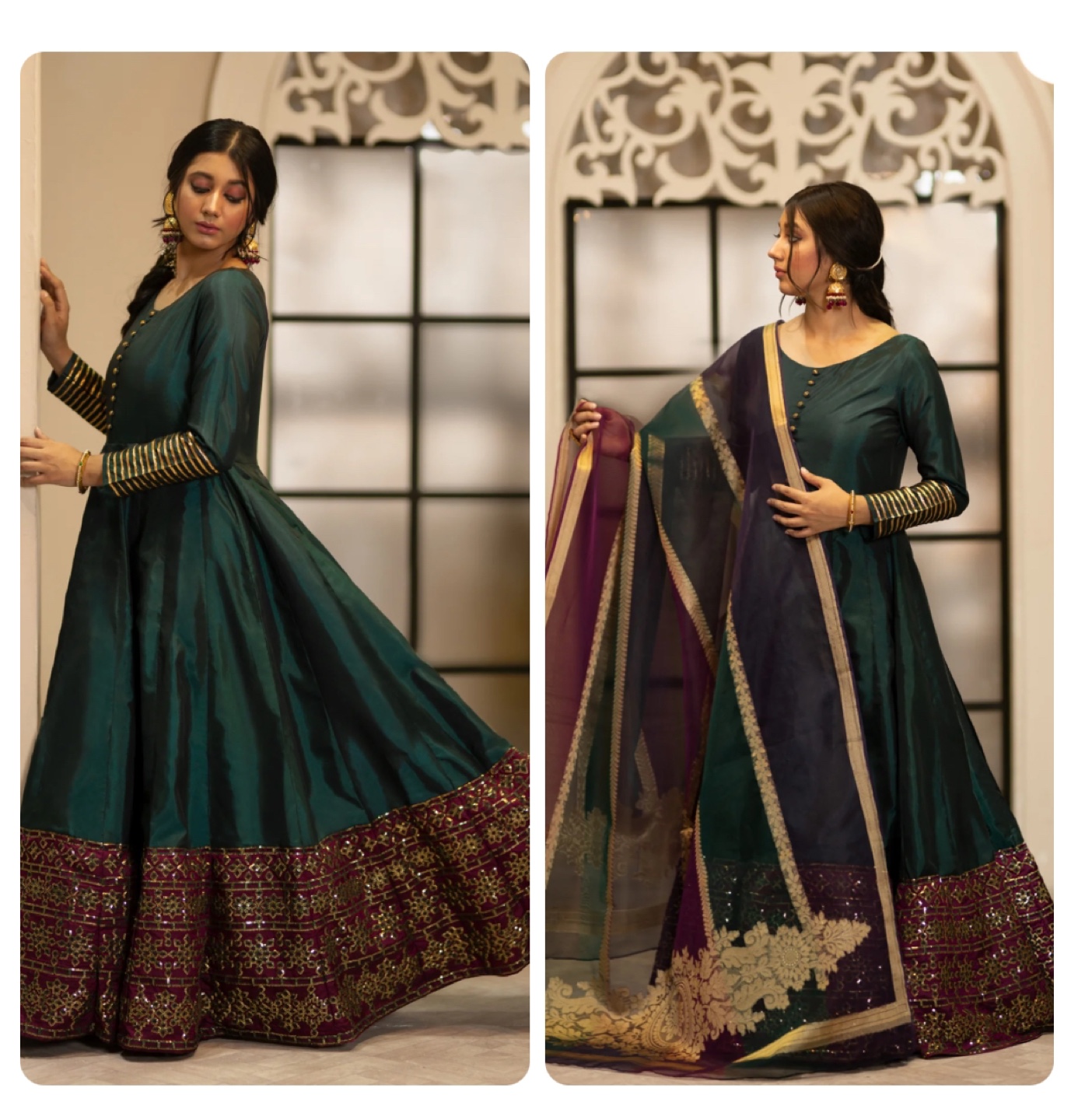 Pakistani Long Maxi with Dupatta
