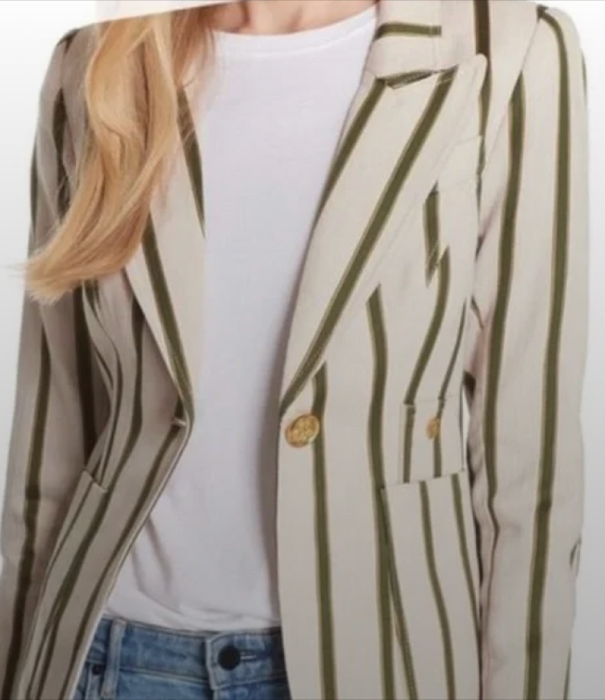 SMYTHE Striped Blazer size 8, like new. - photo 4