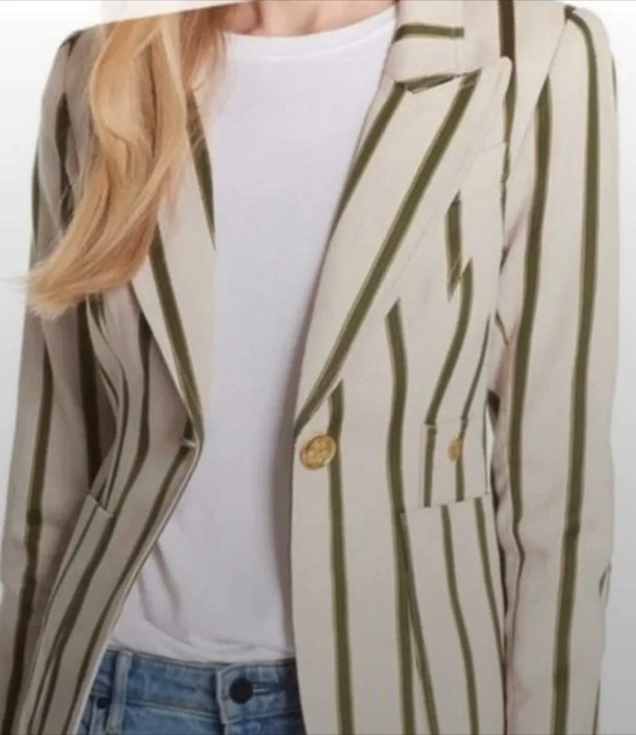 SMYTHE Striped Blazer size 8, like new. image indicator(4)