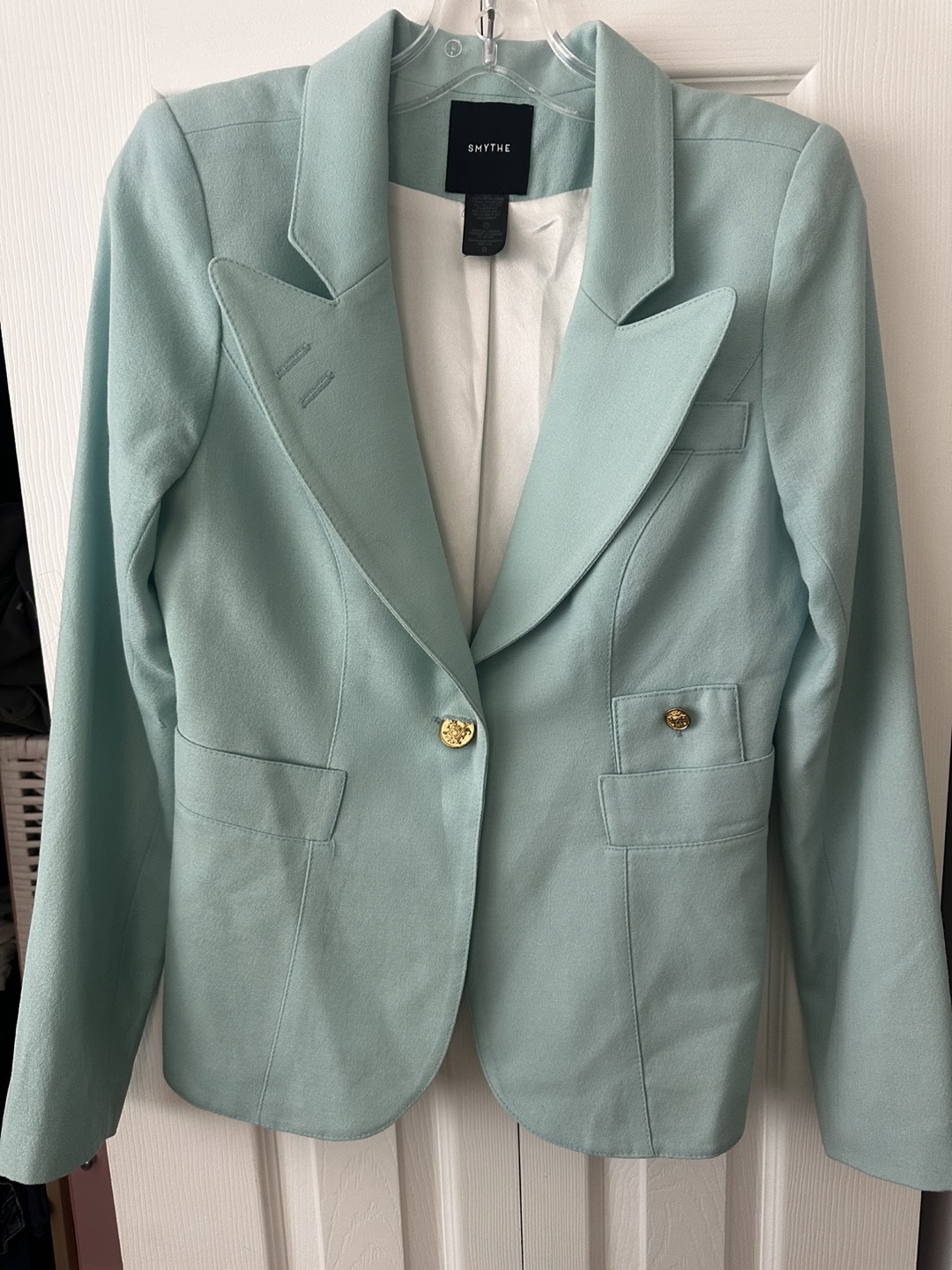 Robin’s Egg Blue Smythe Duchess Blazer Size 8