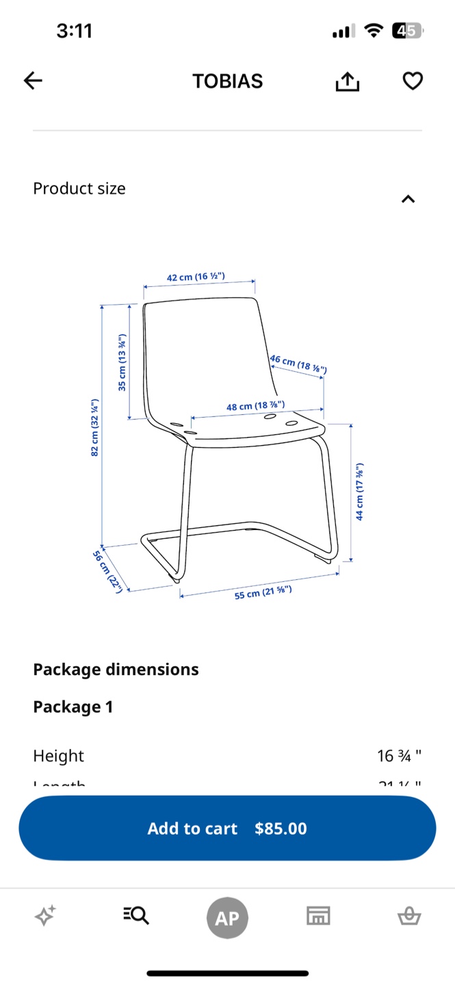 IKEA Tobias Chair - Amber - photo 5