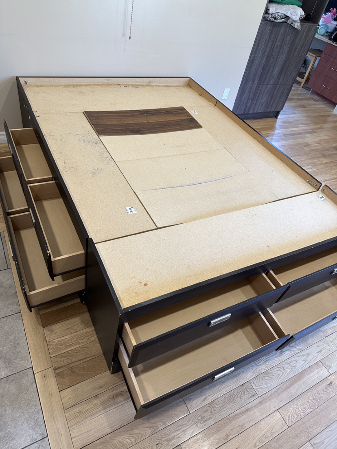 Beautiful Queen Size Storage bed with 12 drawers! (CAN DELIVER) - photo 5