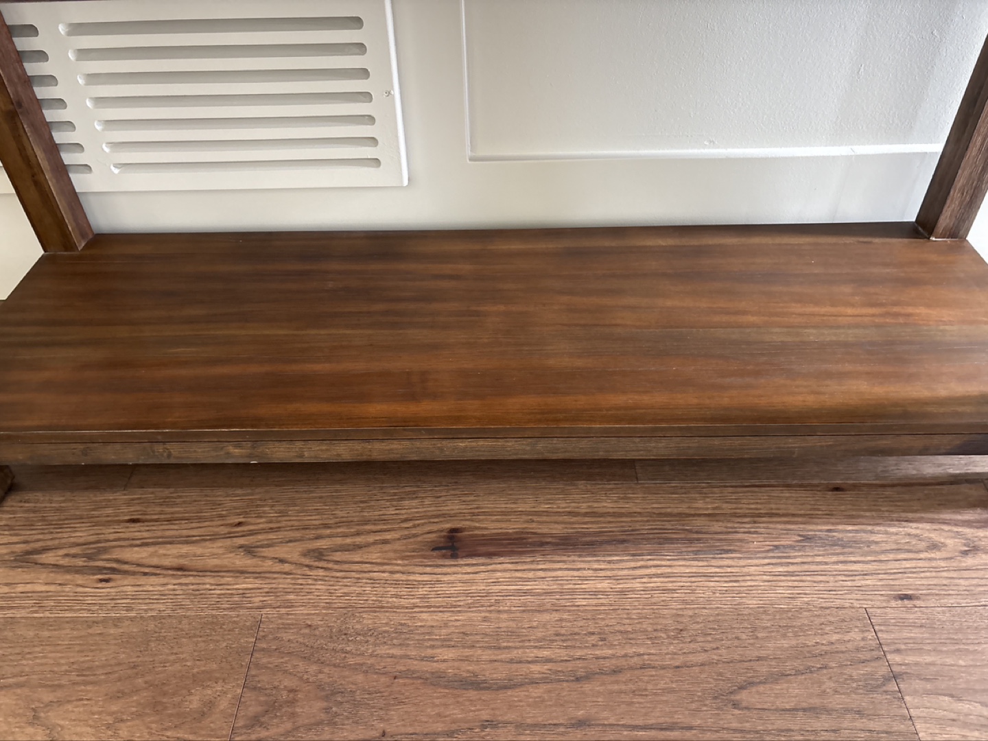Dark Brown Wooden Console Table with Drawer and Shelf - photo 4