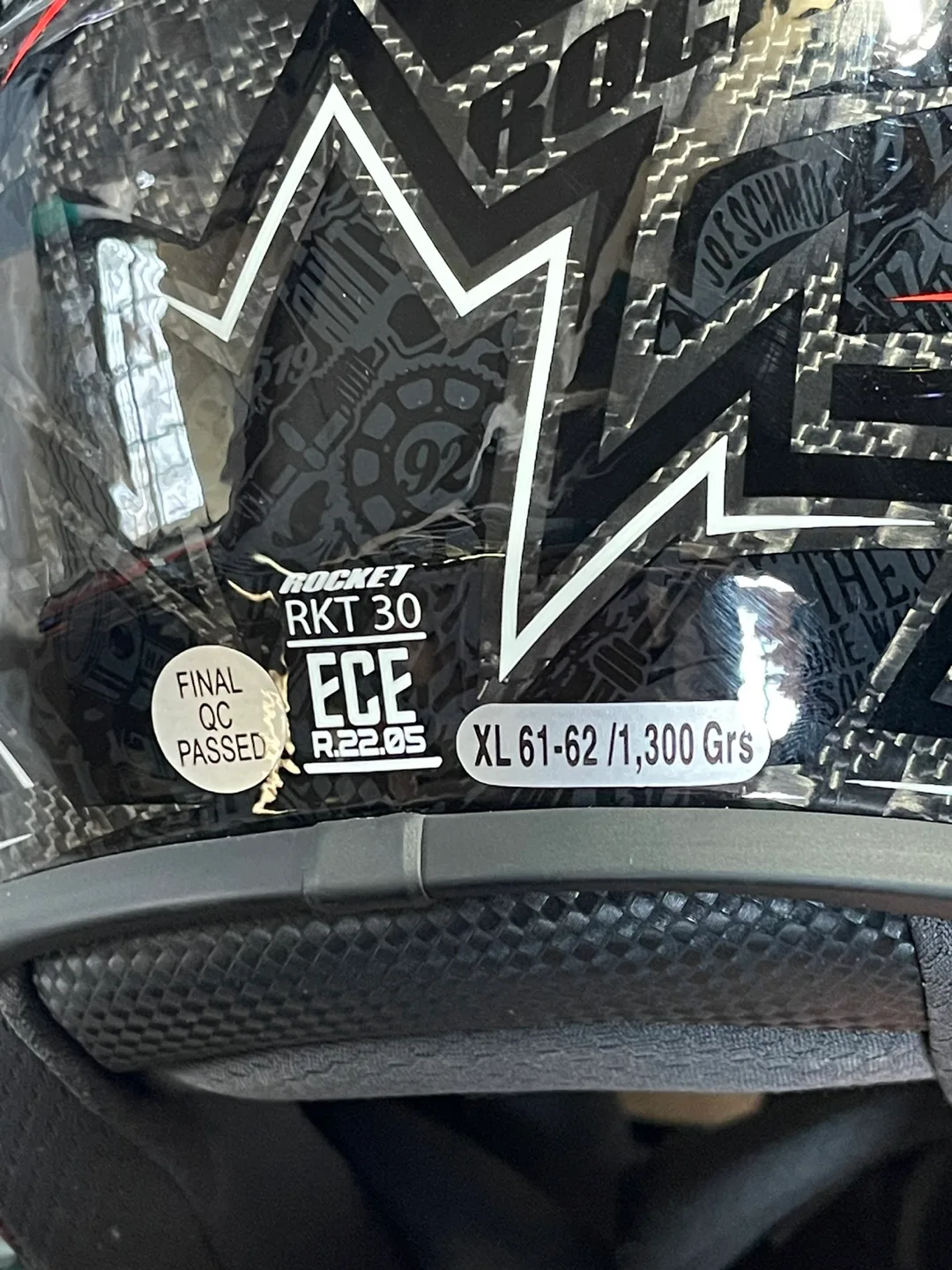 Joe Rocket RKT 30 Speedmaster Carbon Motorcycle Helmet - XL image indicator(5)