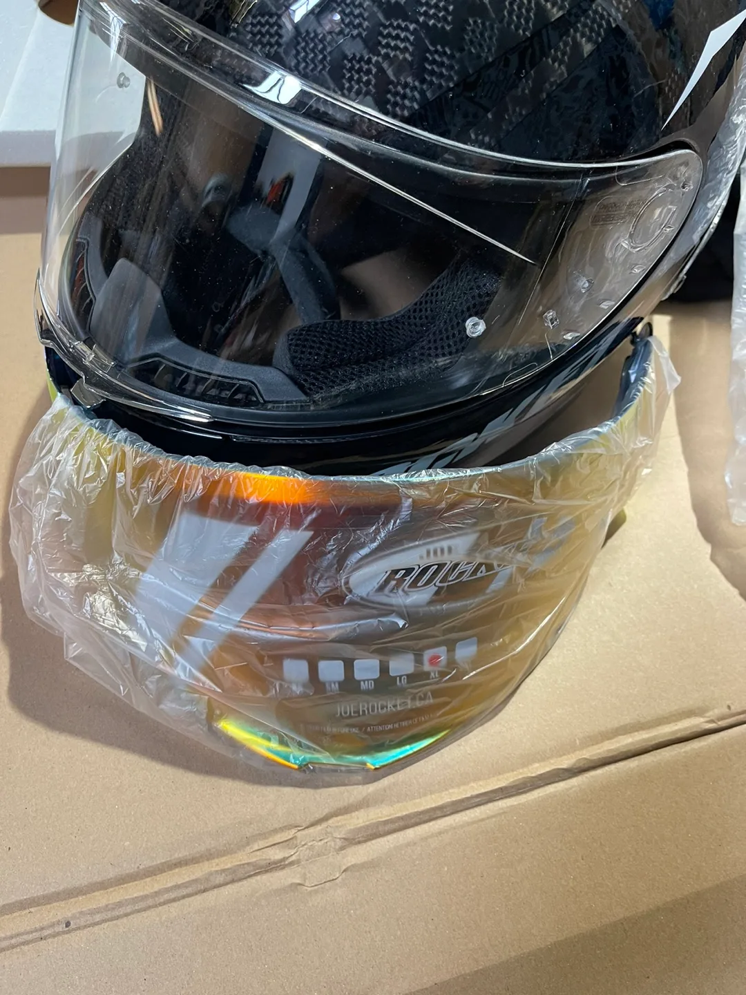 Joe Rocket RKT 30 Speedmaster Carbon Motorcycle Helmet - XL image indicator(4)