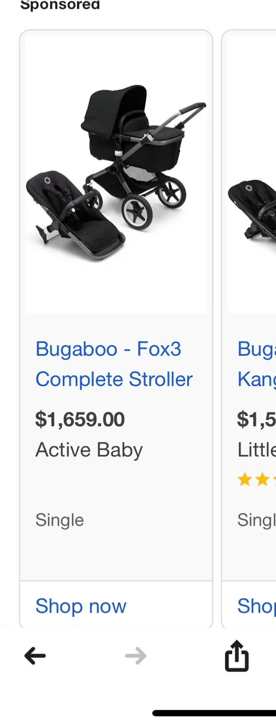 Bugaboo Fox 3 stroller/ Bassinet combo/ image indicator(6)