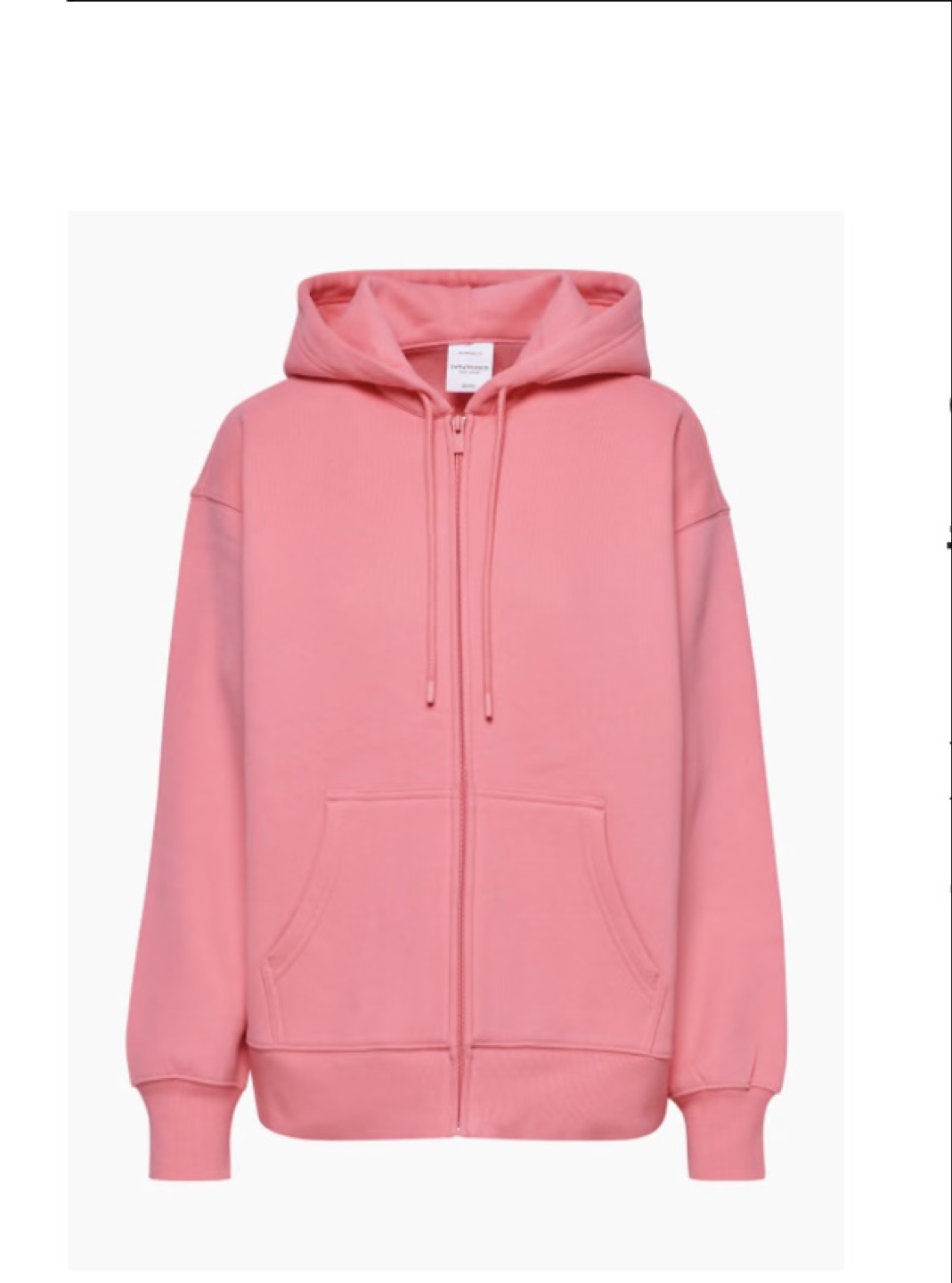 Aritzia Cozy Fleece Boyfriend Zip Hoodie size XS