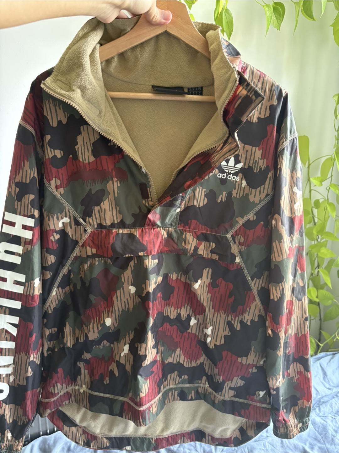 Adidas x Pharrell Williams Hiking Camo Pullover Jacket