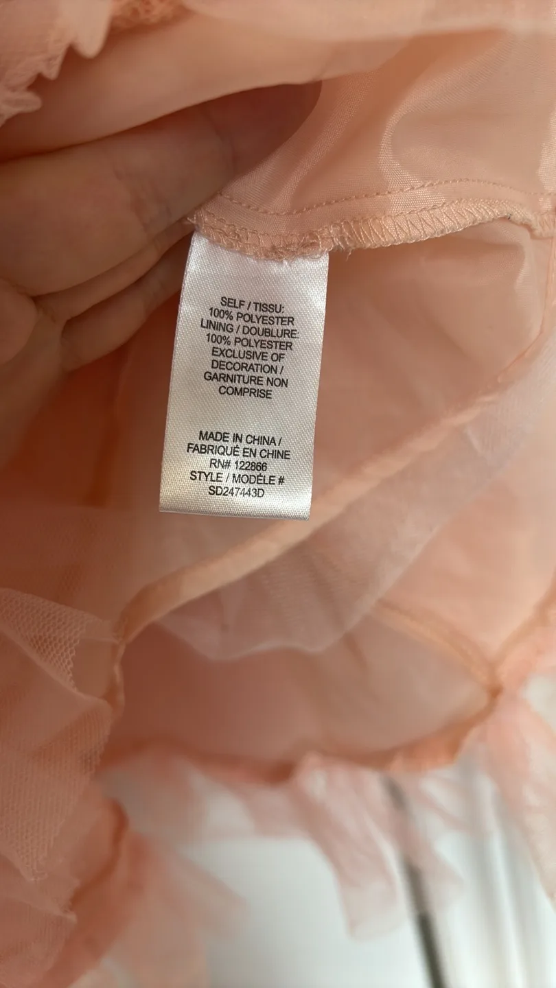 Girls' Pink Satin Party Dress Size 7 image indicator(3)