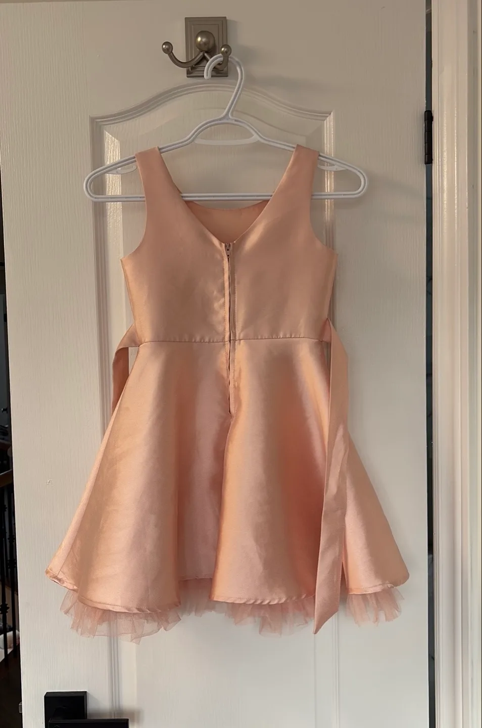 Girls' Pink Satin Party Dress Size 7 image indicator(2)