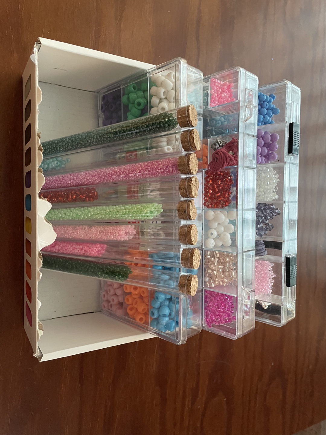 Three craft bead sets plus vials - photo 2