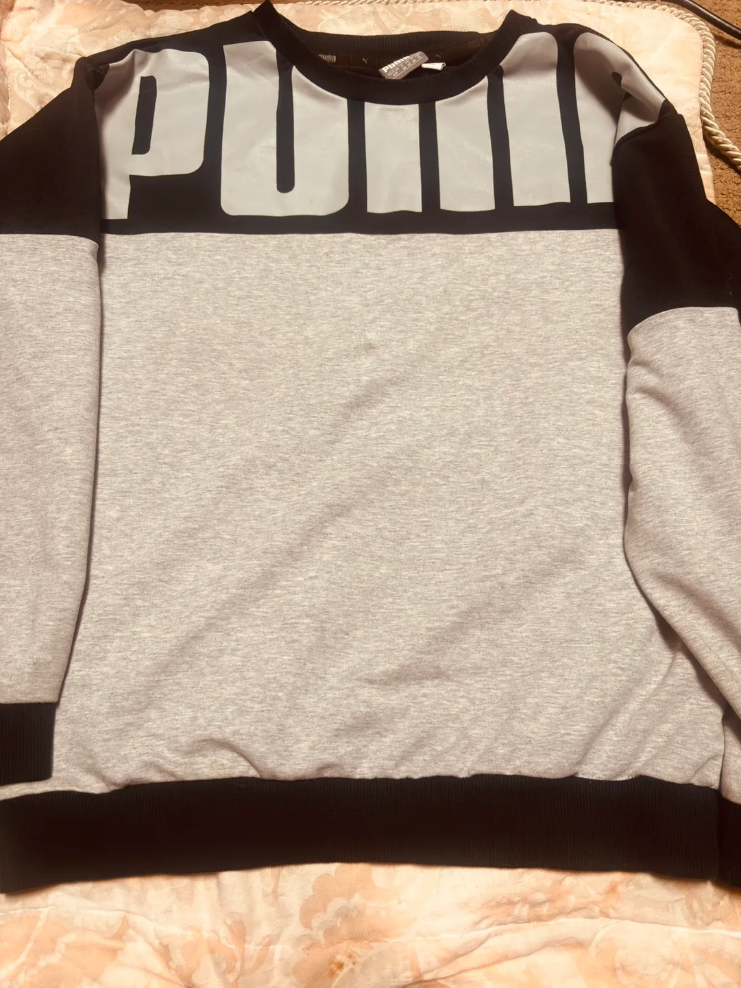 Puma Grey and Black Sweatshirt thumbnail