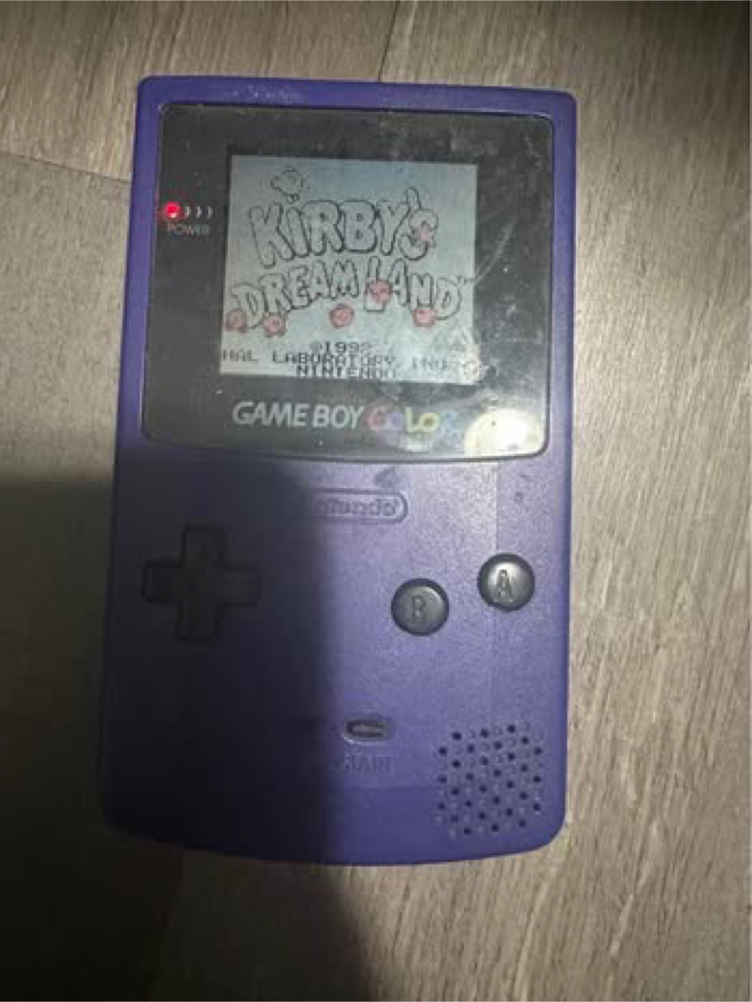 Purple Game Boy Color with Kirby's Dream Land🧡