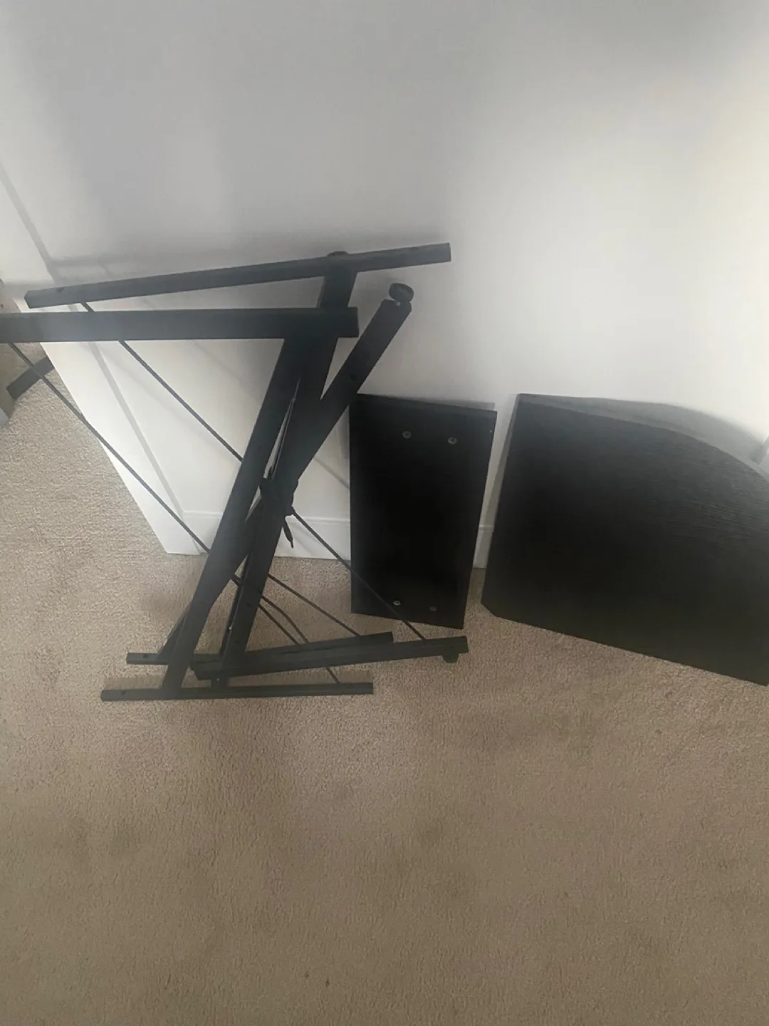 Black Corner Computer Desk - Disassembled image indicator(3)