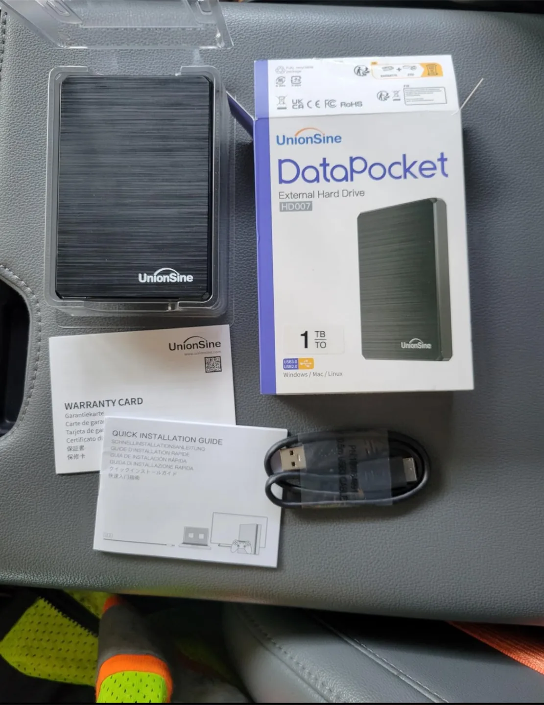 UnionSine DataPocket 1TB External Hard Drive HD007 thumbnail