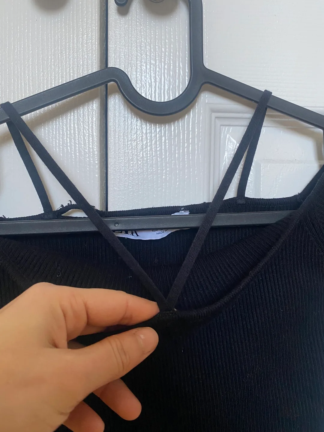 Black Off-the-Shoulder Long Sleeve zara top image indicator(2)