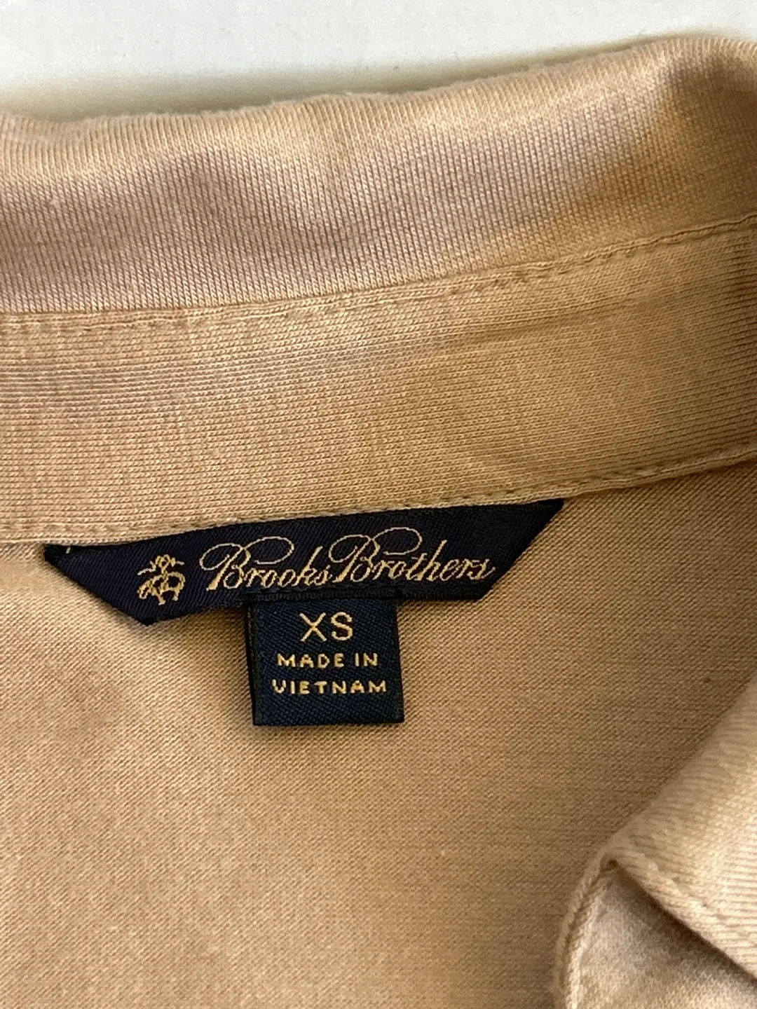 Brooks Brothers Women's Beige 3/4 Sleeve Button-Down Shirt image indicator(4)