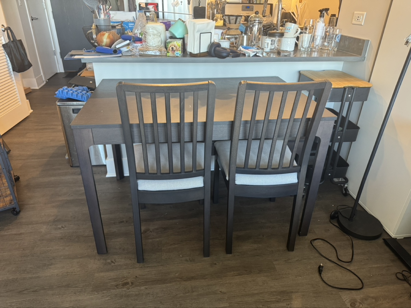 Dining room table (with chairs and bench) - photo 2