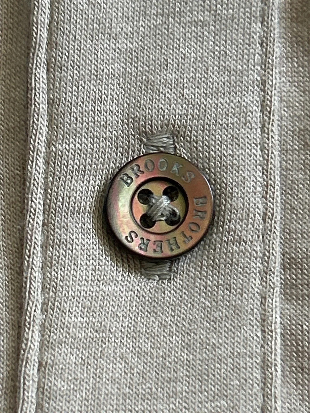 Brooks Brothers Women's Beige 3/4 Sleeve Button-Down Shirt image indicator(10)