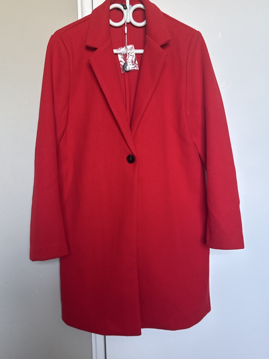 Red Blazer Coat - Size M