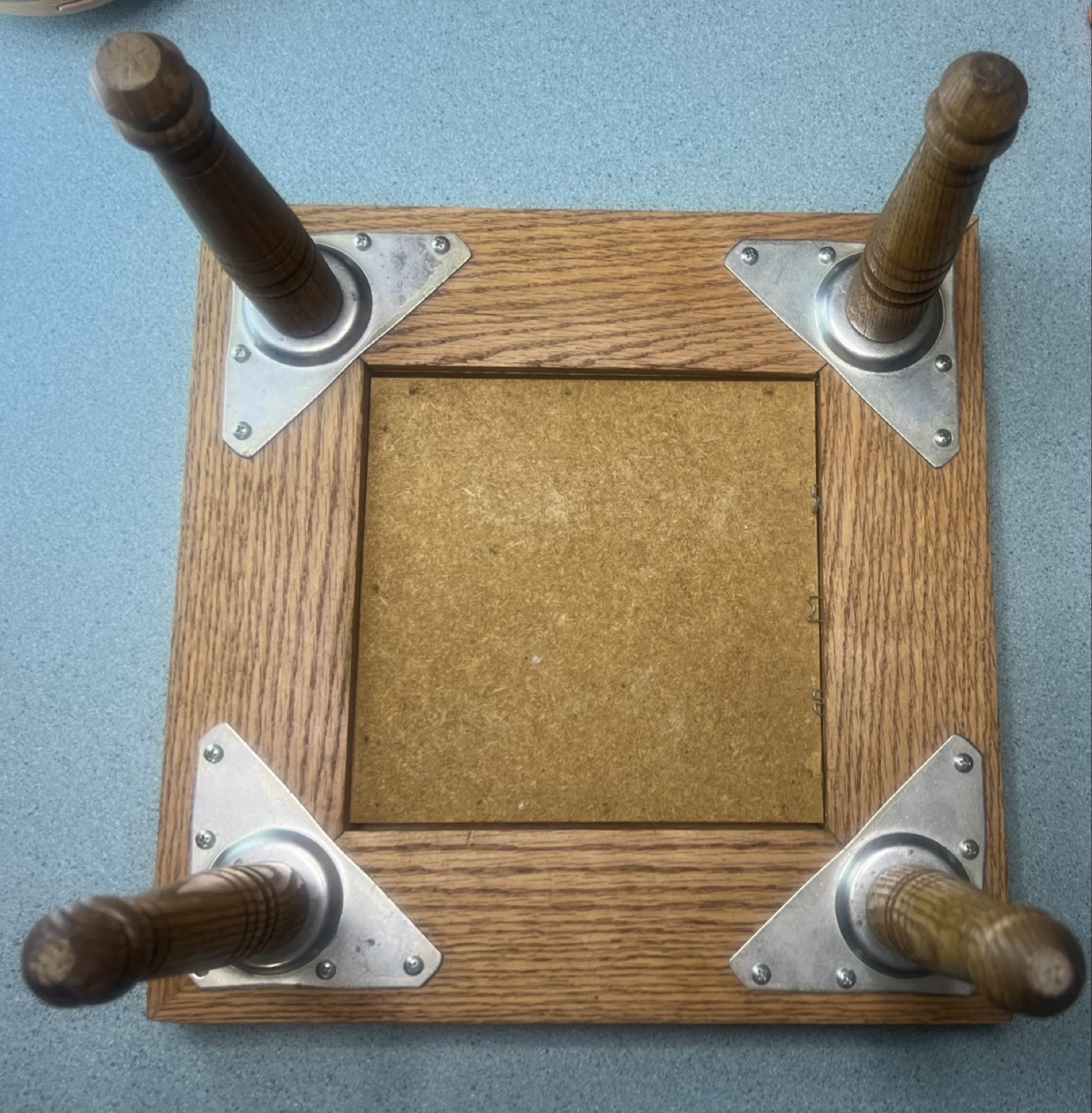 VINTAGE WOODEN CHOWKI TABLE, 14 X 14 x 9.5” - photo 5