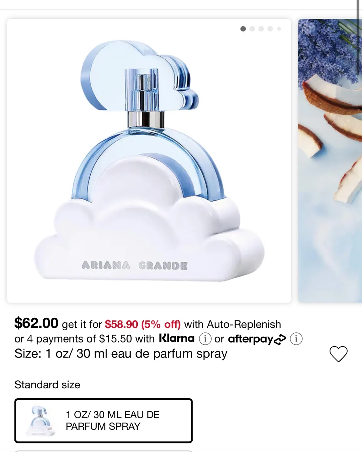 Ariana Grande Cloud, Sweet Like Candy, Thank u, Next Perfume image indicator(2)