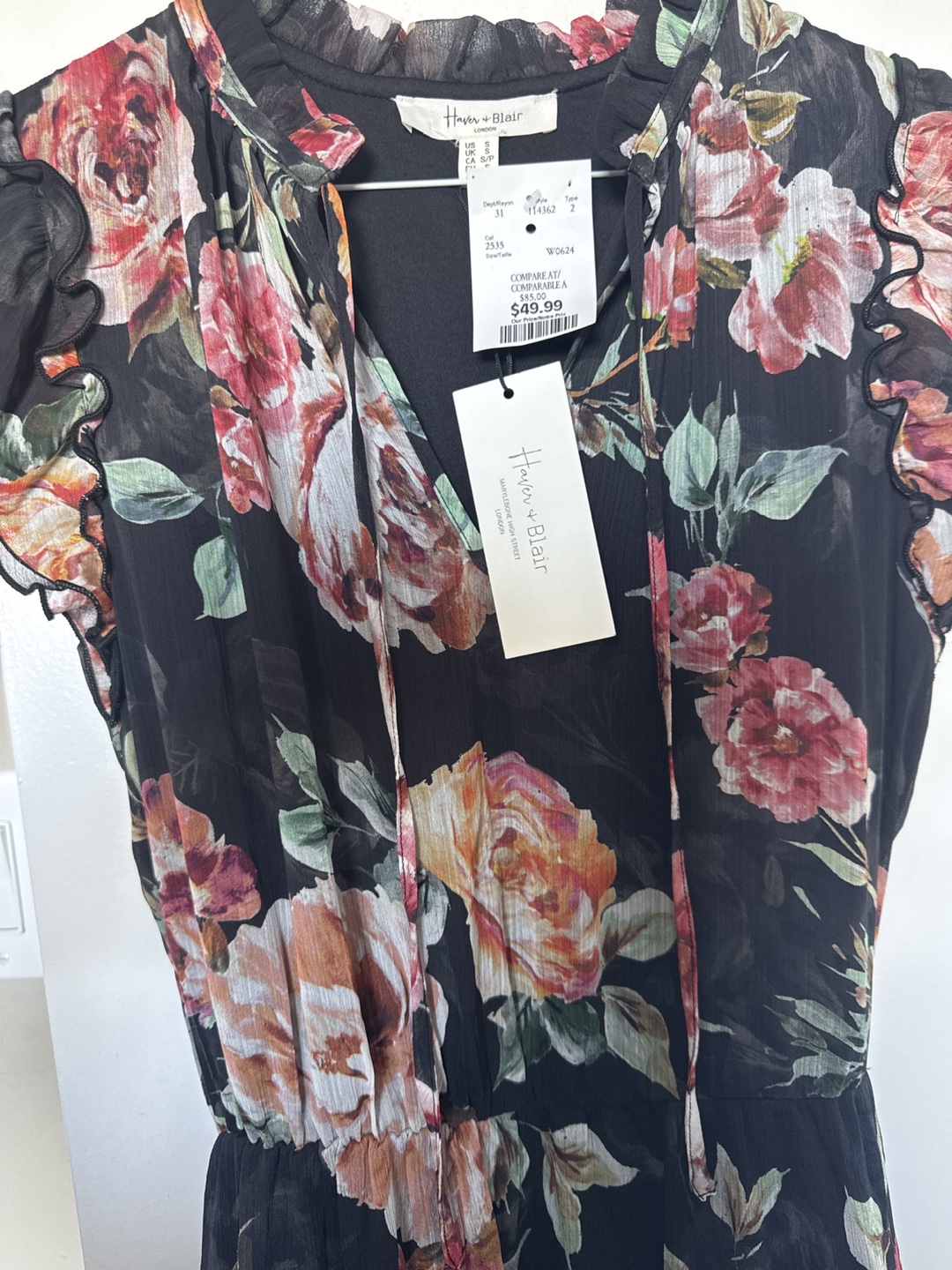 Floral Maxi Dress, Size Small - photo 2