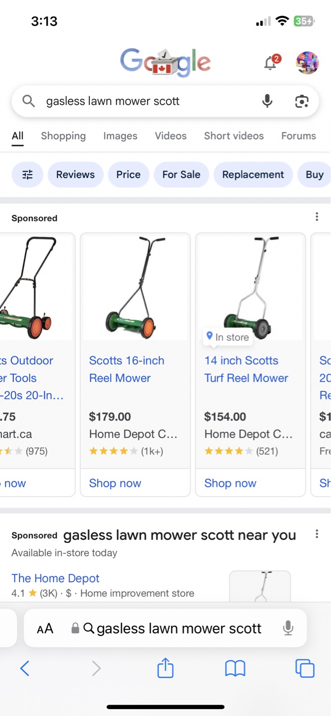 Scotts Reel Lawn Mower - photo 2