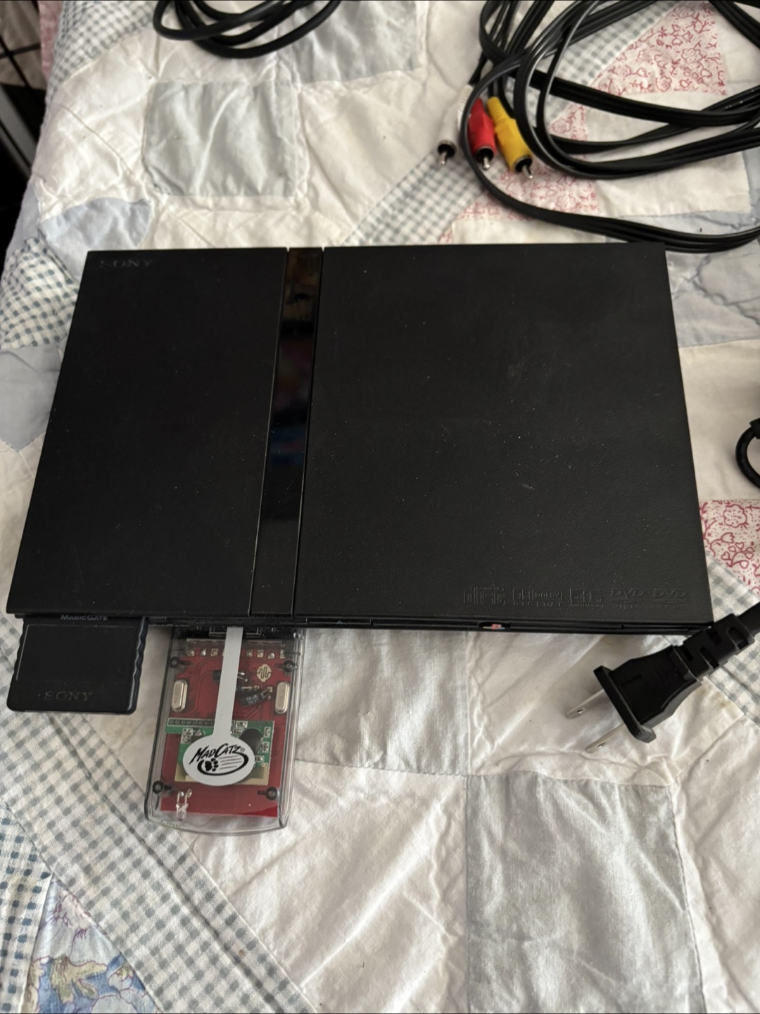 PlayStation 2 with games